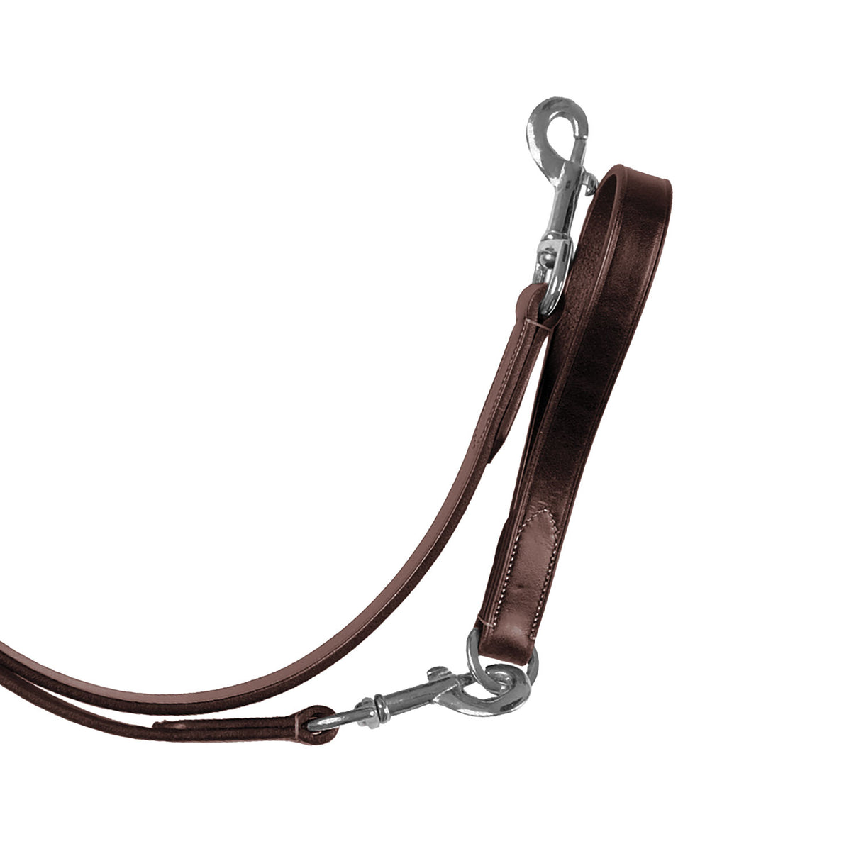 Equestro Leather Draw Reins #colour_black