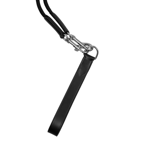 Equestro Double Leather And Nylon Draw Reins