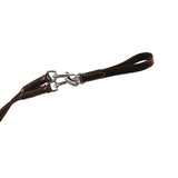 Equestro Double Leather And Nylon Draw Reins