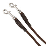 Equestro Reins With Leather And Rubber Martingale