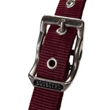Equestro Halter With Double Adjustment And Lead Rope #colour_burgundy