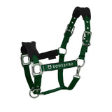 Equestro Halter With Double Adjustment And Lead Rope #colour_green