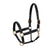 Equestro Soft Leather Halter With Durable Buckles #colour_black