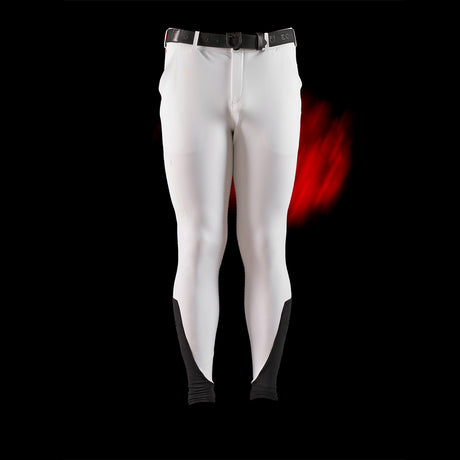 Equestro Equestro Ridertechnology Men's Slim Fit Full Grip Breeches #olour_white