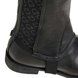 Equestro Unisex Gaiters Elastic Band With Logos #colour_black