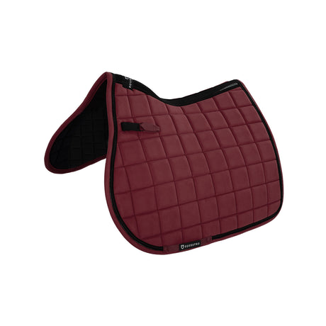 Equestro Shaped Jumping Saddle Pad #colour_burgundy