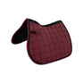 Equestro Shaped Jumping Saddle Pad #colour_burgundy