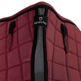 Equestro Shaped Jumping Saddle Pad #colour_burgundy