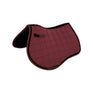 Equestro Jumping Saddle Pad In Breathable Technical Fabric #colour_burgundy
