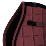 Equestro Jumping Saddle Pad In Breathable Technical Fabric #colour_burgundy