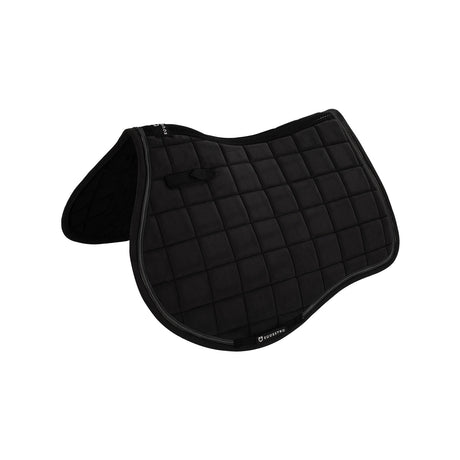 Equestro Jumping Saddle Pad In Breathable Technical Fabric #colour_black