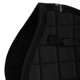 Equestro Jumping Saddle Pad In Breathable Technical Fabric #colour_black