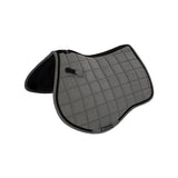 Equestro Jumping Saddle Pad In Breathable Technical Fabric #colour_grey