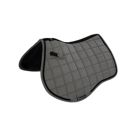 Equestro Jumping Saddle Pad In Breathable Technical Fabric #colour_grey