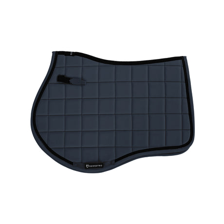 Equestro Jumping Saddle Pad In Breathable Technical Fabric #colour_blue