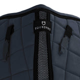 Equestro Jumping Saddle Pad In Breathable Technical Fabric #colour_blue