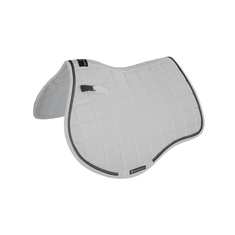Equestro Jumping Saddle Pad In Breathable Technical Fabric #colour_white