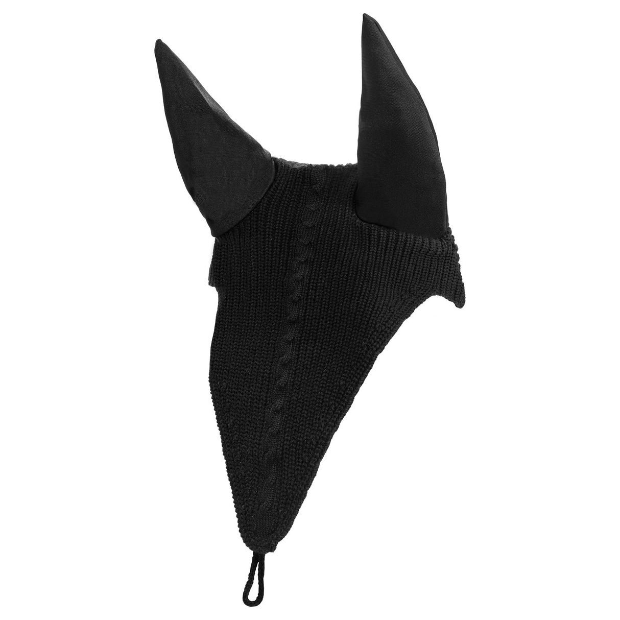 Equestro Meshing Fly Veil With Drawstring At The Noseband #colour_black