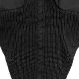 Equestro Meshing Fly Veil With Drawstring At The Noseband #colour_black