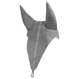 Equestro Meshing Fly Veil With Drawstring At The Noseband #colour_grey