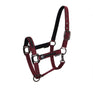 Equestro Durable Fleece Halter #colour_burgundy