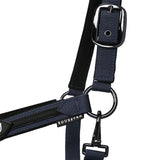 Equestro Durable Fleece Halter #colour_blue