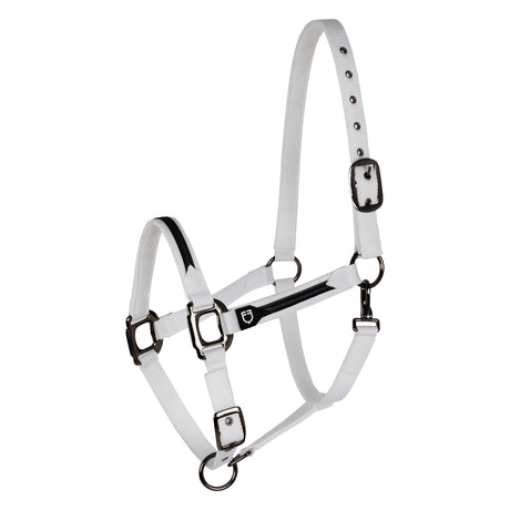 Equestro Durable Fleece Halter #colour_white