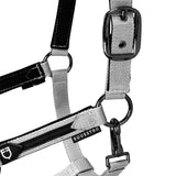 Equestro Durable Fleece Halter #colour_white