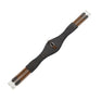 Equestro Jumping Girth Shaped Leather #colour_brown