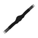 Equestro Jumping Girth Contoured Leather #colour_black