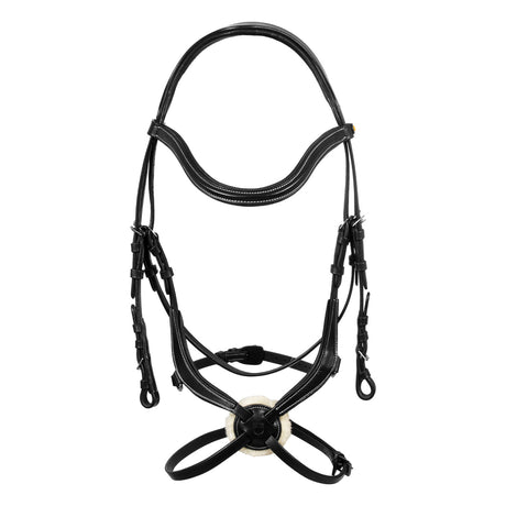 Equestro Mexican Leather Bridle #colour_black