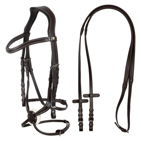 Equestro Mexican Leather Bridle #colour_brown