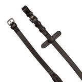 Equestro Leather And Rubber Reins #colour_brown