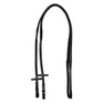 Equestro Leather And Rubber Reins Black Fitting