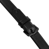 Equestro Leather And Rubber Reins Black Fitting