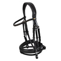 English leather bridle with glittery noseband