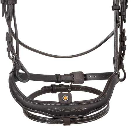 Soft leather stitched bridle