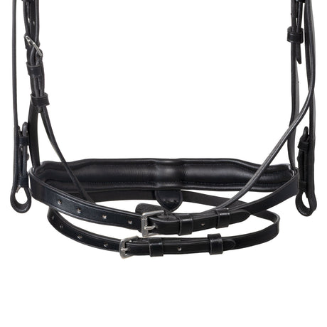 English leather bridle with rhinestone browband