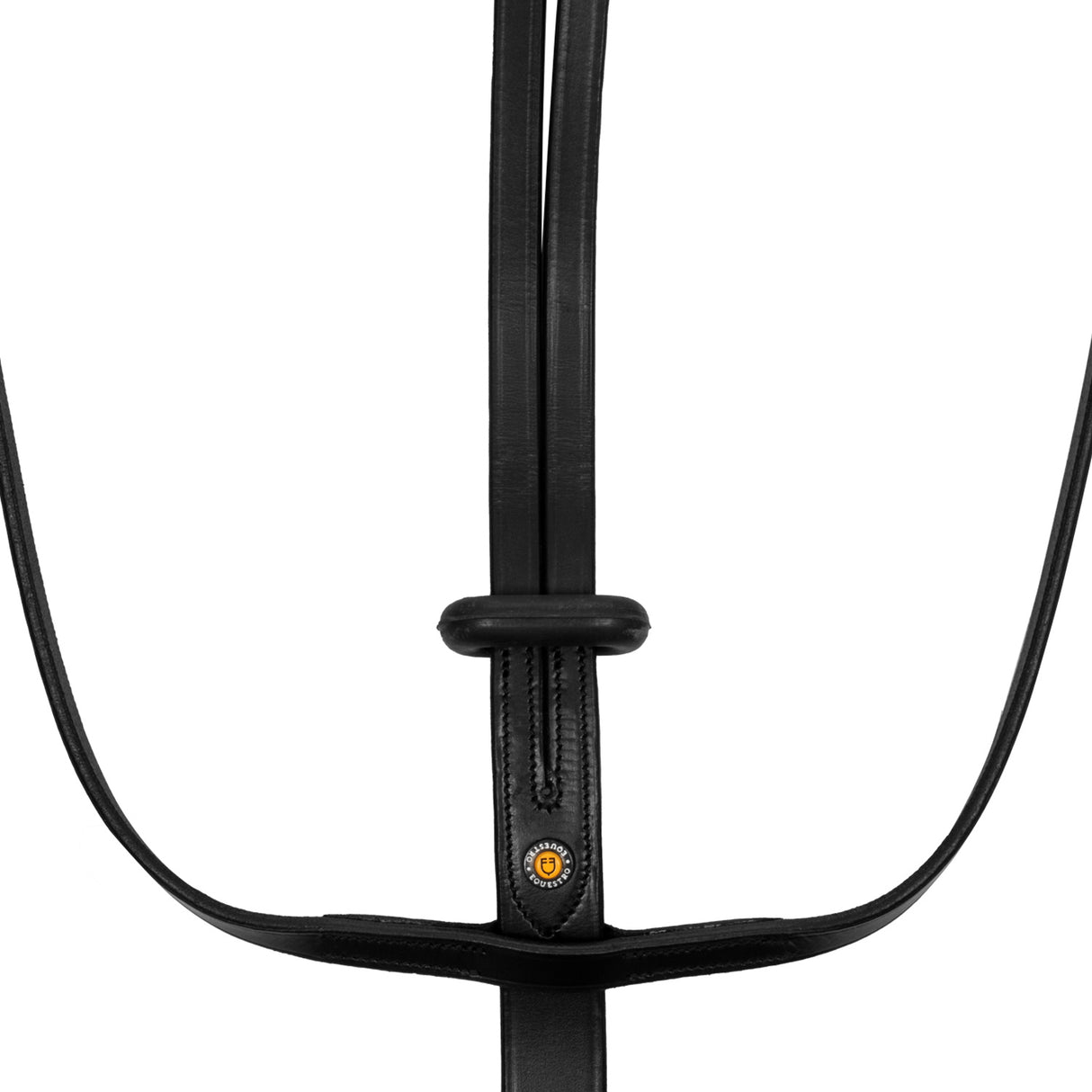 Equestro Martingale Necklace In Leather #colour_black