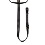 Equestro Martingale Necklace In Leather #colour_black