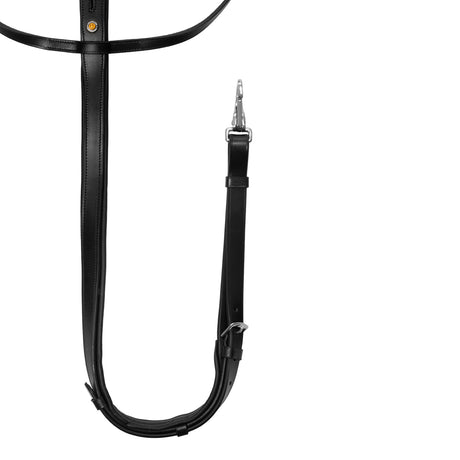 Equestro Martingale Leather Silver Seams #colour_black