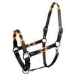 Equestro Leather Halter With Navajo Decorations #colour_black