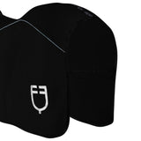 Equestro Fleece Rug With Flap Front Closure #colour_black
