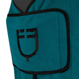 Equestro Fleece Rug With Flap Front Closure #colour_green