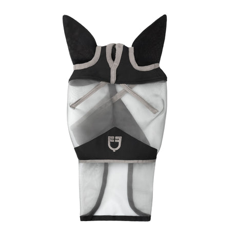 Equestro Full Face Fly Mask With Logo #colour_grey
