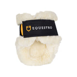 Equestro Ruby Young Horse Fetlock Boots – TPU Shell & Synthetic Sheepskin #colour_brown