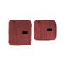 Equestro Terry Cloth Underpads (4Pcs) #colour_burgundy