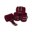Equestro Breathable Fleece Bandages #colour_burgundy