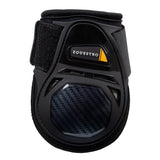 Equestro Neoprene Fetlock Boots Velcro Closure #colour_black