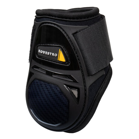 Equestro Neoprene Fetlock Boots Velcro Closure #colour_black